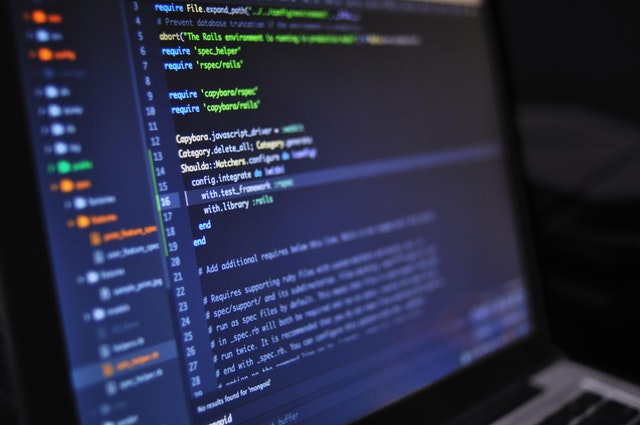 Random image of code on a screen, taken from Pexels.com