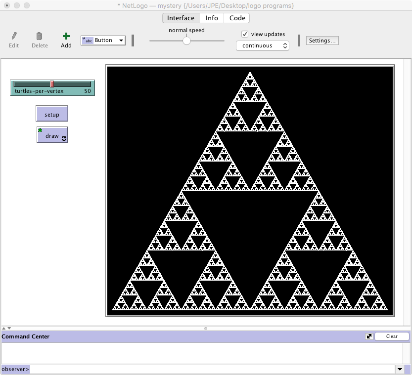 mystery pattern image with the equilateral triangle