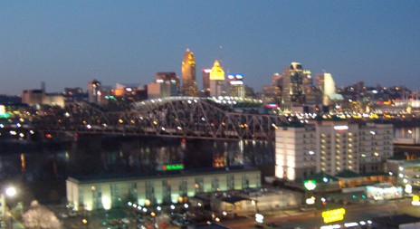 the Cincinnati skyline
