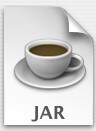 the standard jar file icon in Mac OS X