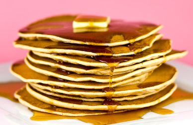 a stack of pancakes in need of order