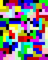 a Piet program that prints 'tetris'